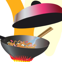 What type of wok do Chinese restaurants use?